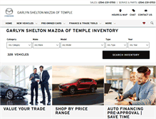 Tablet Screenshot of garlynsheltontemple.com